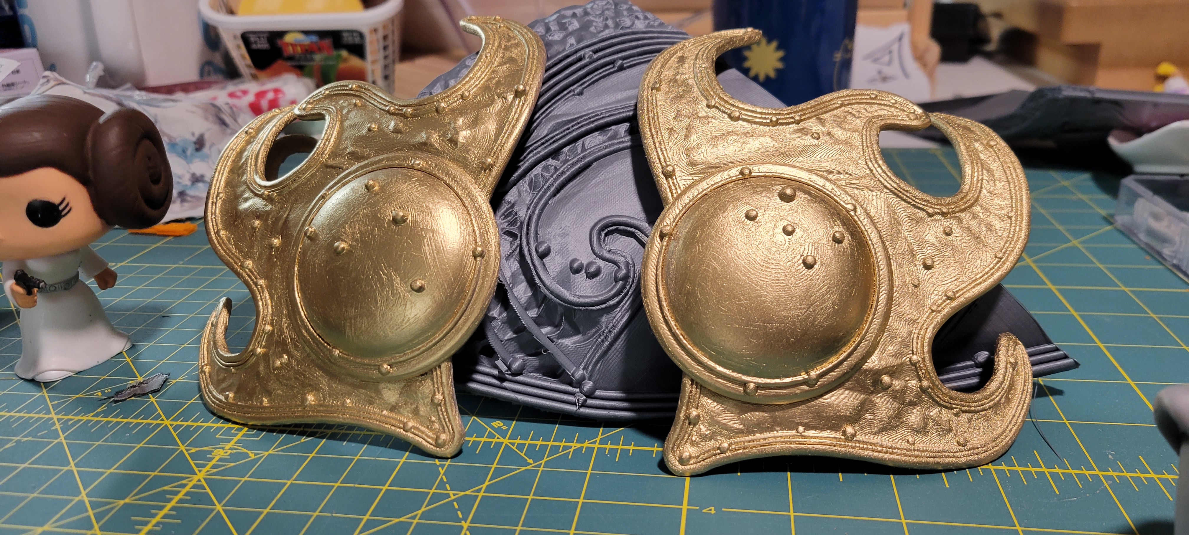 Crown pieces painted